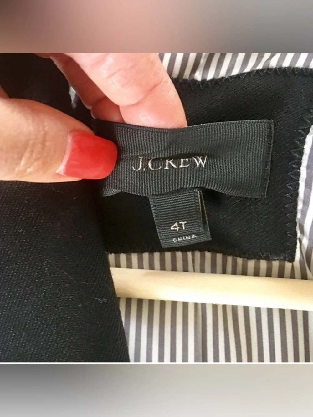 J. Crew Campbell Black Wool Single Button Blazer Size 4 Tall